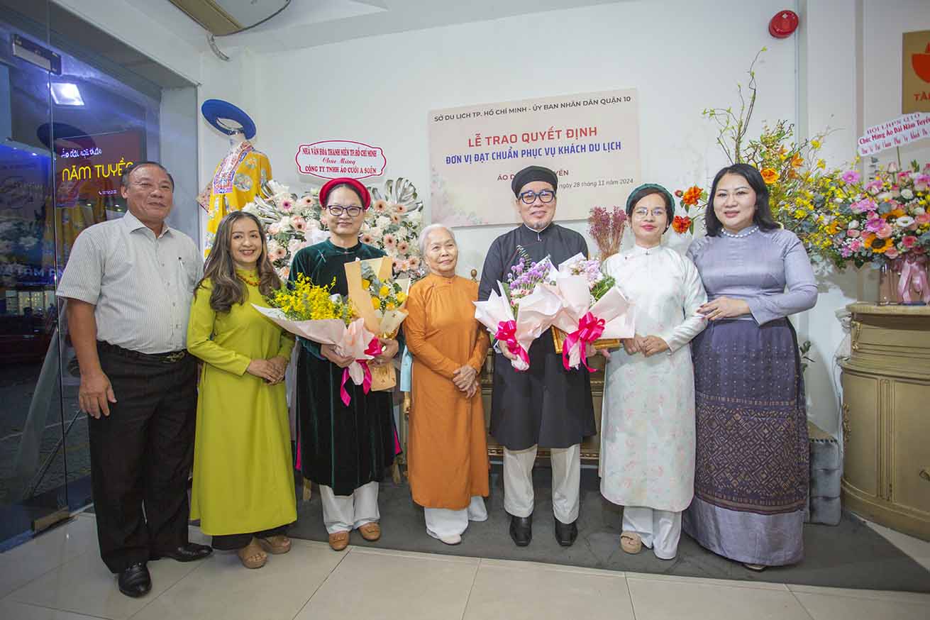 Áo Dài Năm Tuyền “đơn vị đạt chuẩn phục khách du lịch” điểm đến cho khách du lịch trong và ngoài nước