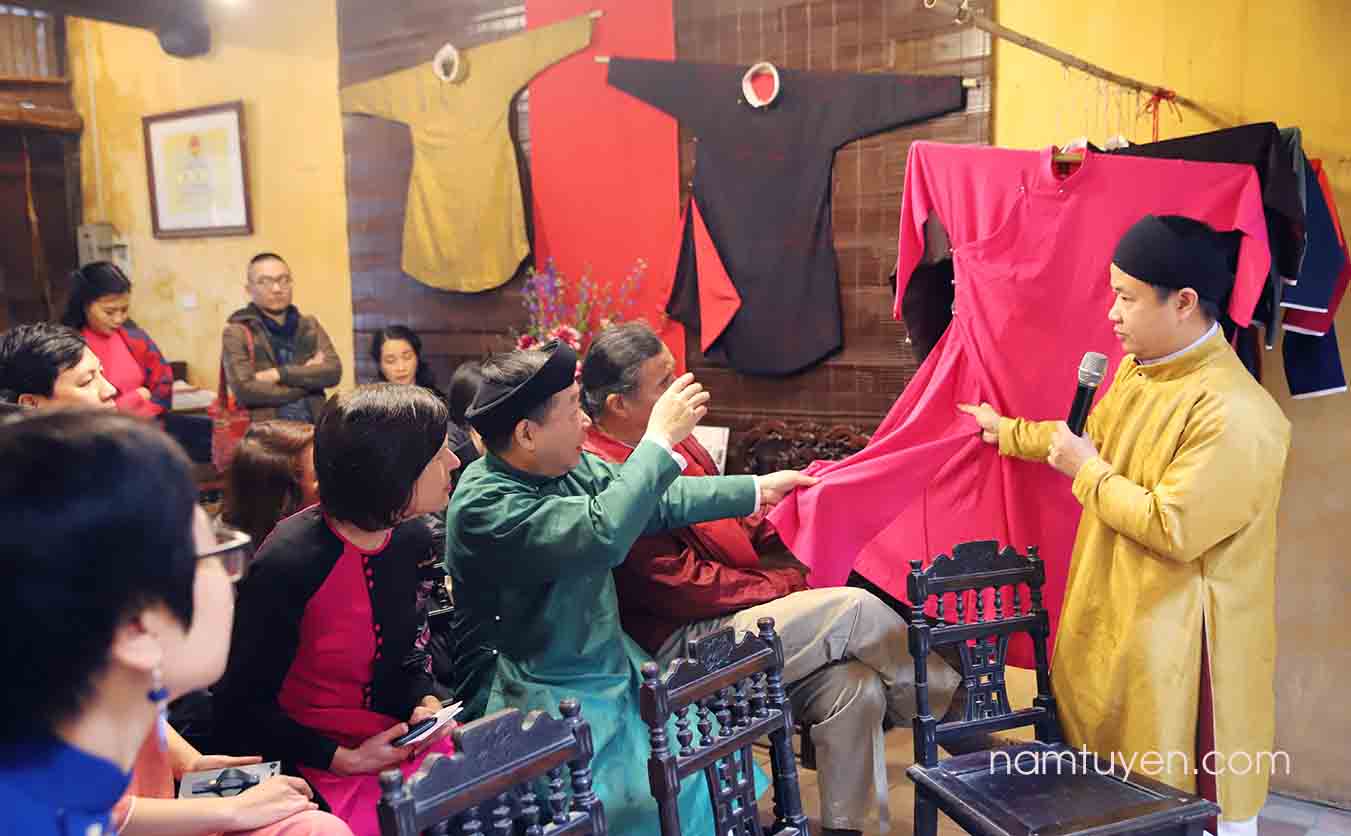 Khai trương không gian Áo dài truyền thống tại Ngôi nhà di sản Tp.Hà Nội.
